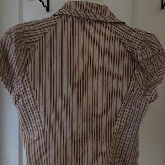 Wet Seal Short Sleeve Blazer, Vintage Pin Stripe - Picture 2 of 4